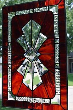 Stained Glass Window Panel Bow Bevel