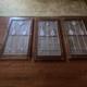 Stained Glass Window Panel Chicago Antique 38x20 Floral Design 3 Panels Total