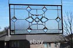 Stained Glass Window Panel-HMD- 26 3/4x14 5/8(6 Large Jeweles) Magnifique