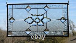 Stained Glass Window Panel-HMD- 26 3/4x14 5/8(6 Large Jeweles) Magnifique