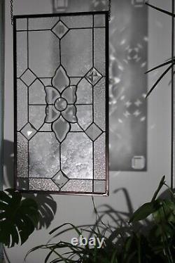 Stained Glass Window Panel-HMD- 26 3/4x14 5/8(6 Large Jeweles) Magnifique