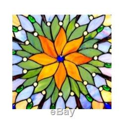 Stained Glass Window Panel Hanging Art Dragonfly Sun Catcher Mobile Tiffany