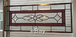 Stained Glass Window Panel Hanging -Minuet Among the Stars- 10 3/4x 26 5/8