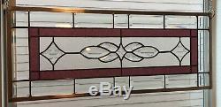 Stained Glass Window Panel Hanging -Minuet Among the Stars- 10 3/4x 26 5/8