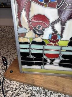 Stained Glass Window Panel Horse WINTER Central Park 1901 Maurice Pendergast