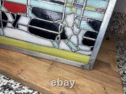 Stained Glass Window Panel Horse WINTER Central Park 1901 Maurice Pendergast