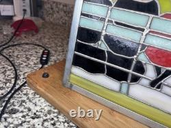 Stained Glass Window Panel Horse WINTER Central Park 1901 Maurice Pendergast