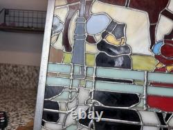 Stained Glass Window Panel Horse WINTER Central Park 1901 Maurice Pendergast