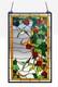 Stained Glass Window Panel Hummingbirds 32 T x 20 W Tiffany Style ONE THIS PRICE