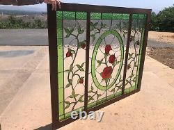 Stained Glass Window Panel Rose Garden
