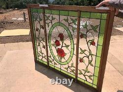 Stained Glass Window Panel Rose Garden