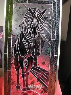 Stained Glass Window Panel Suncatcher Horse