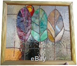 Stained Glass Window Panel Suncatcher / Will Open