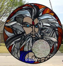 Stained Glass Window Panel The Wizard
