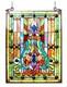 Stained Glass Window Panel Tiffany Style 18 W x 24 H Victorian ONE THIS PRICE
