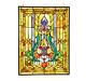 Stained Glass Window Panel Tiffany Style Hanging Wall Art Home Decor 18 x 24