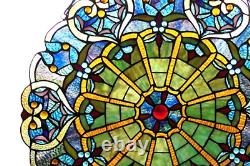 Stained Glass Window Panel Tiffany Style Suncatcher Art Glass ONE THIS PRICE