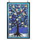 Stained Glass Window Panel Tiffany Style Tree of Life Hanging Wall Art Decor
