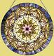 Stained Glass Window Panel Tiffany Victorian Style 22 Round LAST ONE THIS PRICE