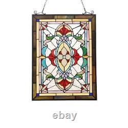 Stained Glass Window Panel Victorian Cut Glass Tiffany Style ONLY ONE THIS PRICE