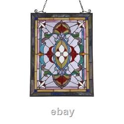 Stained Glass Window Panel Victorian Cut Glass Tiffany Style ONLY ONE THIS PRICE