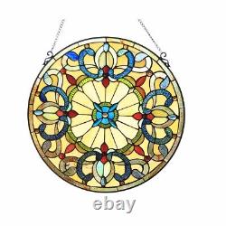 Stained Glass Window Panel Victorian Design 22 Tiffany Style ONE THIS PRICE