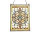 Stained Glass Window Panel Victorian Medallion 18 x 24 Art Glass Tiffany Style