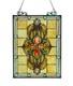 Stained Glass Window Panel Victorian Medallion Tiffany Style MATCHING PAIR 18X25