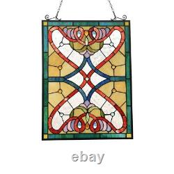 Stained Glass Window Panel Victorian Stained Glass Tiffany Style 18 X 25