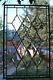 Stained Glass Window Panel antique beveled diamond clear