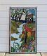 Stained Glass Window Panel deer drinking water, 20.25 x 34.25