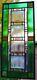 Stained Glass Window Panel four seasons aspen forest beveled iridized green