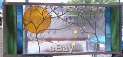 Stained Glass Window Panel wedding personalized trees Beveled Glass anniversary