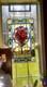 Stained Glass Window Panels Colorful Floral Tulips Tiffany Style 18 X 32