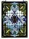 Stained Glass Window Panels Tiffany Style 20 x 29 Handcrafted Cut Fine Art New