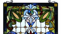 Stained Glass Window Panels Tiffany Style 20 x 29 Handcrafted Cut Fine Art New