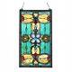 Stained Glass Window Panels Tiffany Style Victorian Suncatcher Matching PAIR