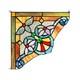 Stained Glass Window Panels Victorian Corner 10 Handcrafted PAIR Suncatcher