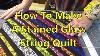 Stained Glass Window String Quilt
