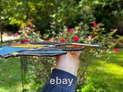 Stained Glass Window Suncatcher Panel Perch Birds Tiffany Style Songbirds 24