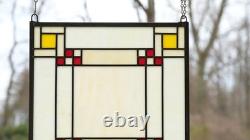 Stained Glass Window panel Frank Lloyd Wright Panel Prairie style 16 x 16 Stained Glass Window panel Frank Lloyd Wright Panel Prairie style 16 x 16