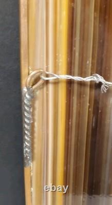 Stained Glass With Wood Burl Inset Hanging Panel