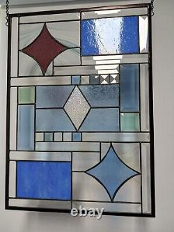 Stained Glass window Panel- 21 3/8 x15 3/8 HMD-US