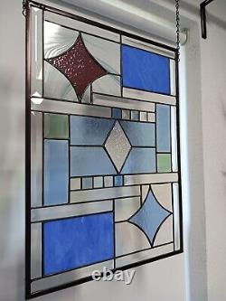 Stained Glass window Panel- 21 3/8 x15 3/8 HMD-US