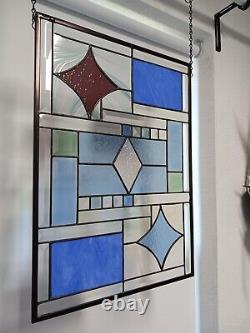 Stained Glass window Panel- 21 3/8 x15 3/8 HMD-US