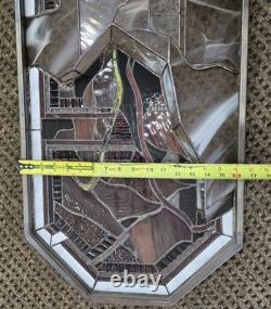 Stained Hanging Window Panel Glass Rare 3D Vintage Art Deco