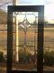 Stained/Leaded Glass Window Panel Wood-Framed 10x24 Clear Beveled Glass