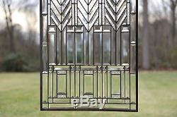 Stained glass Beveled clear window panel FRANK LLOYD WRIGHT TREE OF LIFE 2034