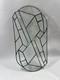 Stained glass Clear Beveled and Textured window Suncatcher panel 19.5 X 9.5