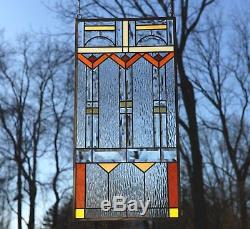 Stained glass Clear Beveled window panel FRANK LLOYD WRIGHT TREE OF LIFE1734